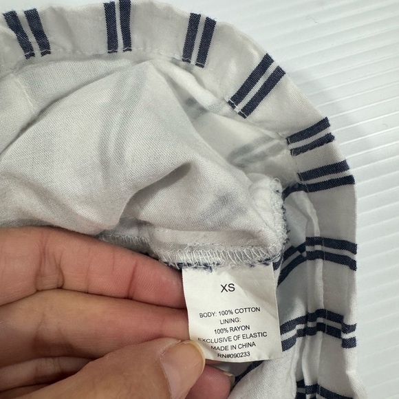 Kendall & Kylie Navy Striped Crop Top - Picture 4 of 6